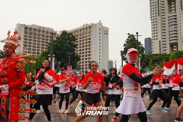 Race photo from Smartfren Run 2024