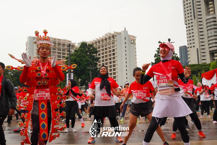 Race photo from Smartfren Run 2024