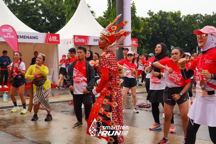 Race photo from Smartfren Run 2024