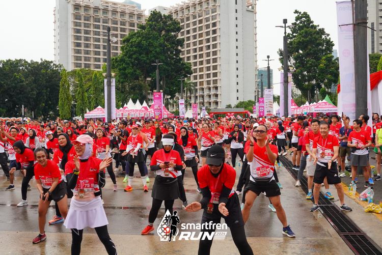 Race photo from Smartfren Run 2024