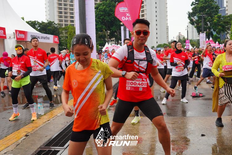 Race photo from Smartfren Run 2024