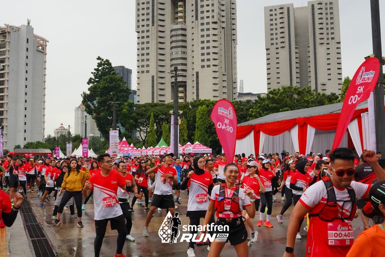 Race photo from Smartfren Run 2024