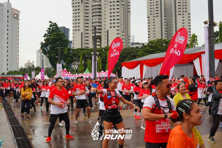 Race photo from Smartfren Run 2024