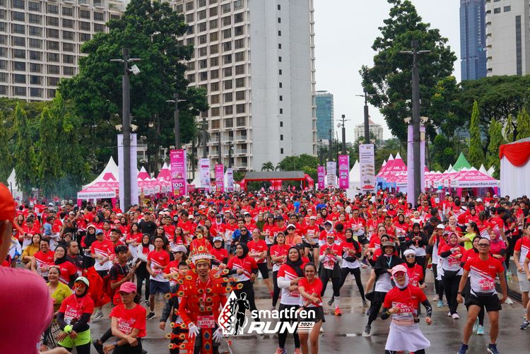 Race photo from Smartfren Run 2024
