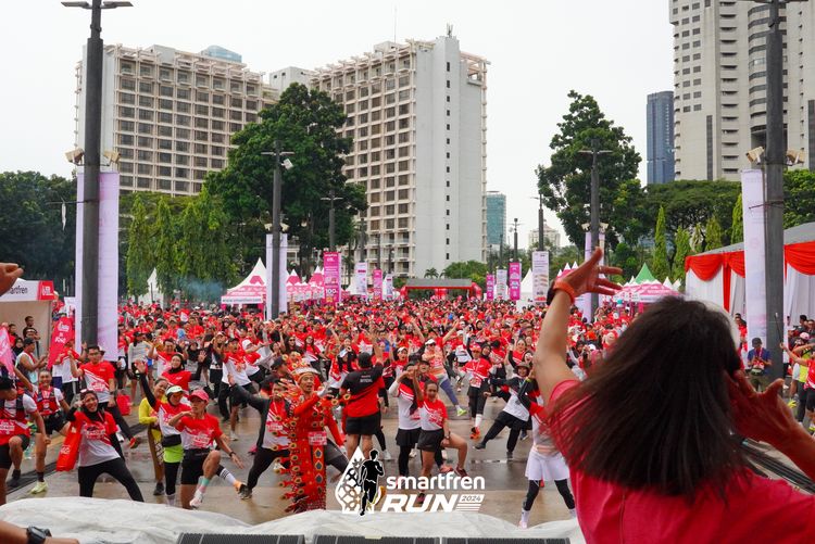 Race photo from Smartfren Run 2024