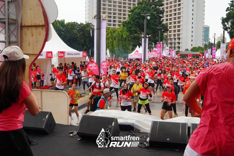 Race photo from Smartfren Run 2024