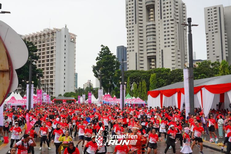Race photo from Smartfren Run 2024