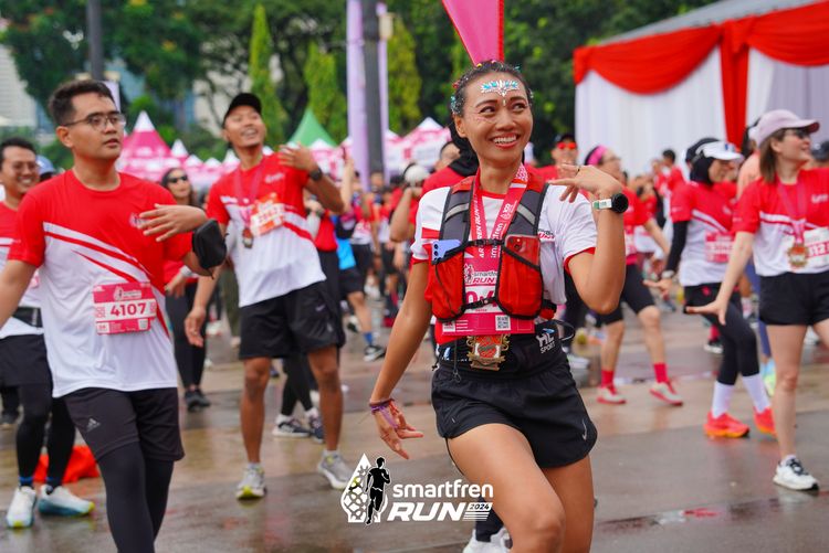 Race photo from Smartfren Run 2024