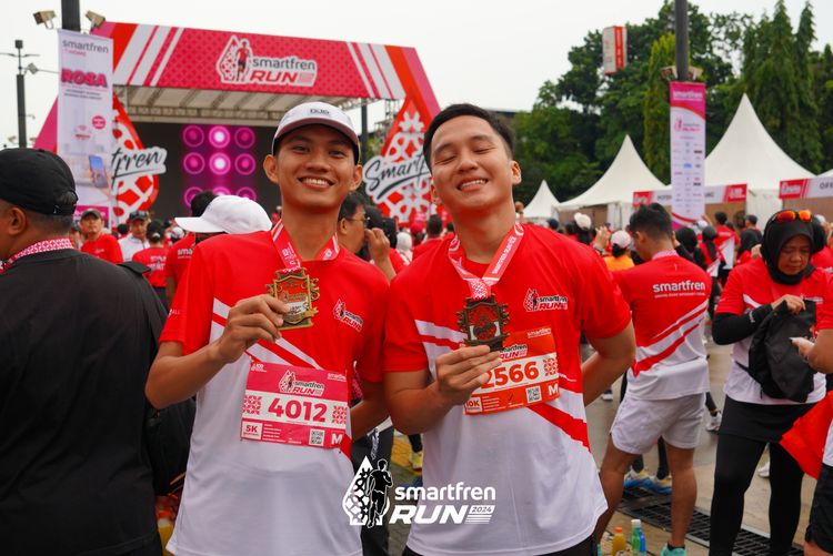 Race photo from Smartfren Run 2024