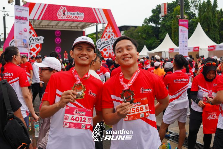 Race photo from Smartfren Run 2024