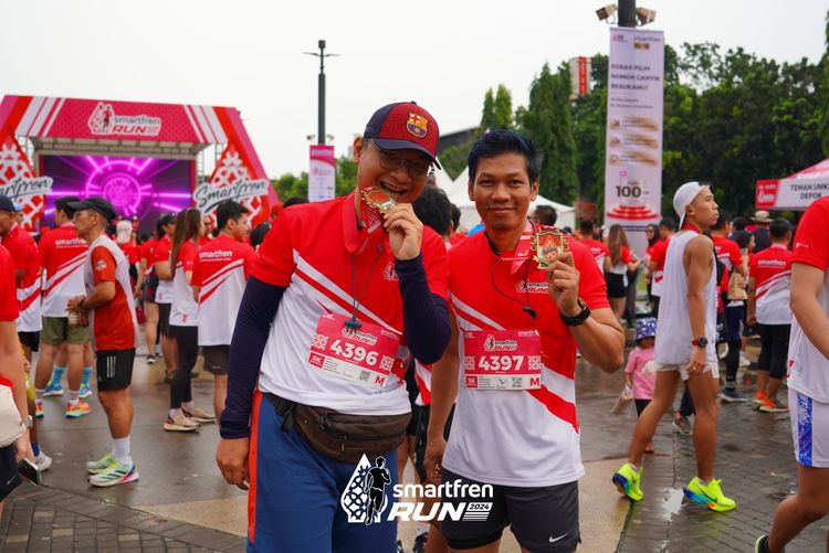 Race photo from Smartfren Run 2024