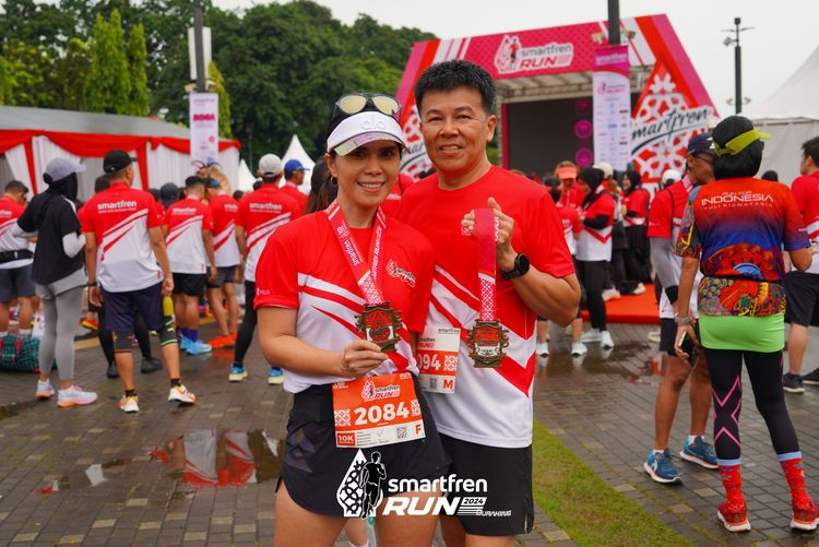 Race photo from Smartfren Run 2024