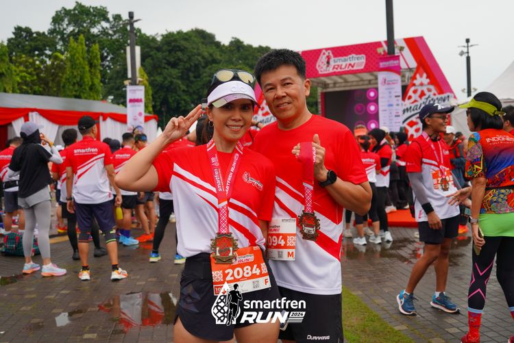 Race photo from Smartfren Run 2024