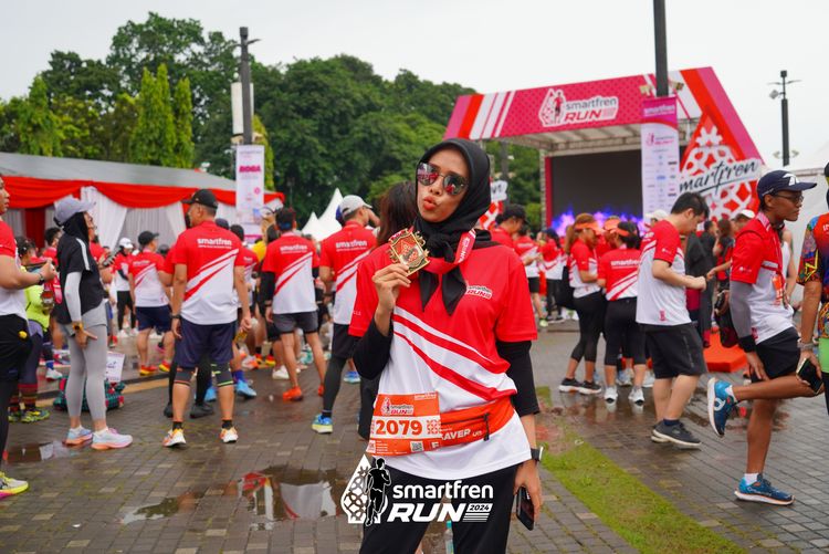 Race photo from Smartfren Run 2024