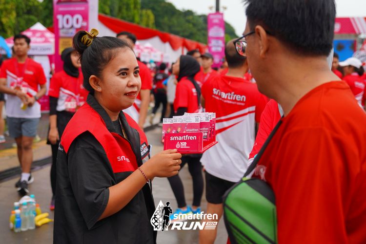 Race photo from Smartfren Run 2024