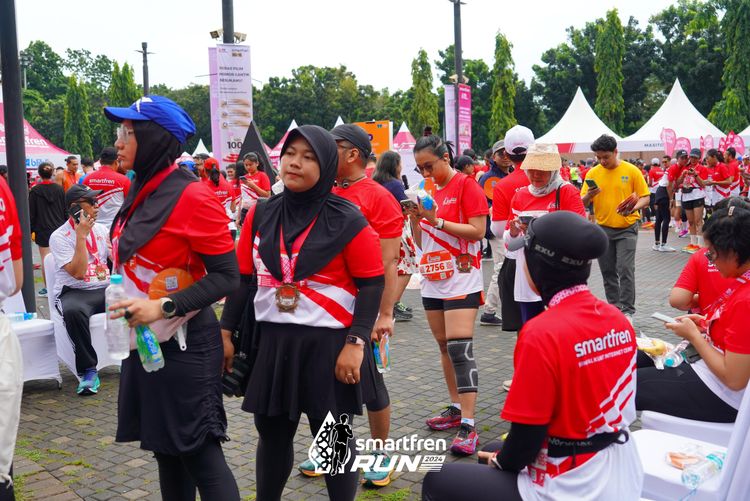 Race photo from Smartfren Run 2024