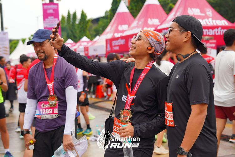 Race photo from Smartfren Run 2024