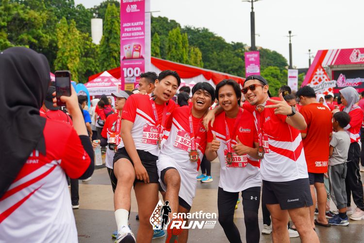 Race photo from Smartfren Run 2024