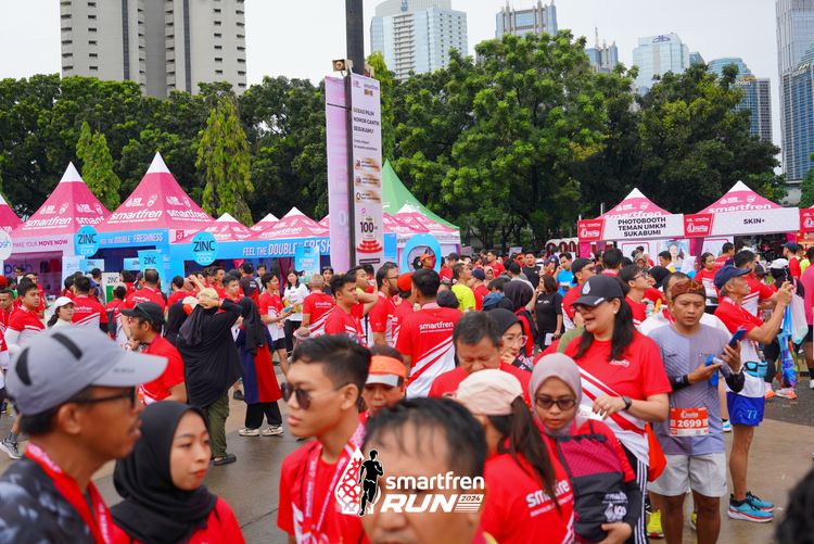 Race photo from Smartfren Run 2024
