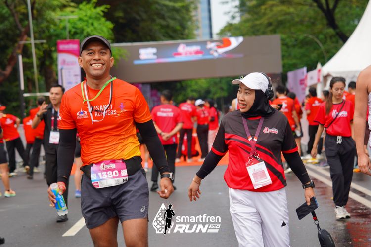 Race photo from Smartfren Run 2024