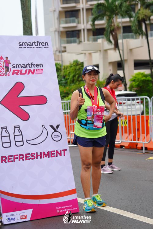 Race photo from Smartfren Run 2024