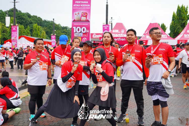 Race photo from Smartfren Run 2024
