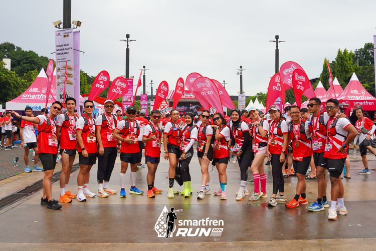 Race photo from Smartfren Run 2024