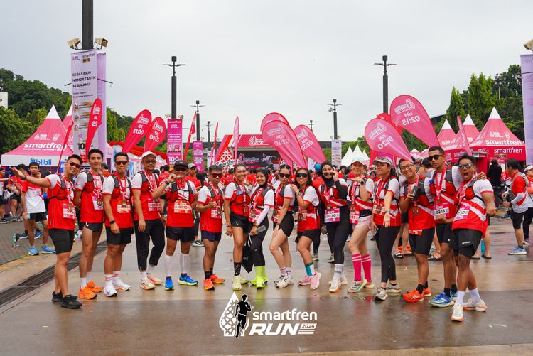 Race photo from Smartfren Run 2024