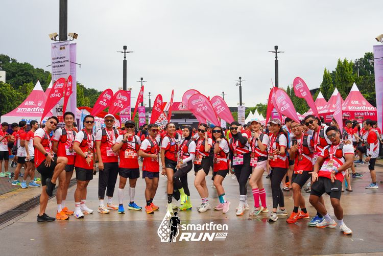Race photo from Smartfren Run 2024