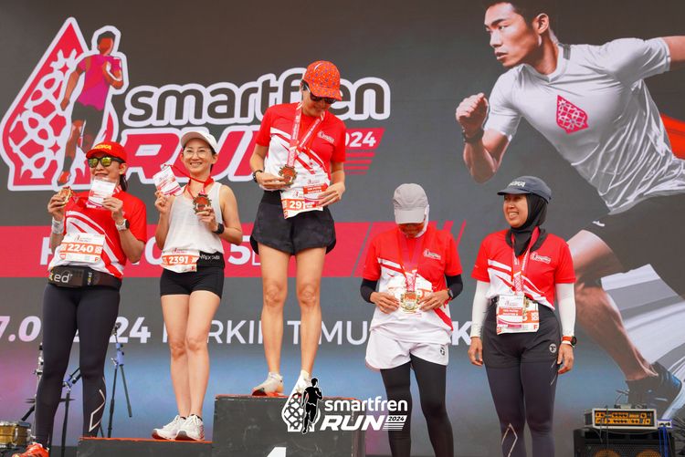 Race photo from Smartfren Run 2024