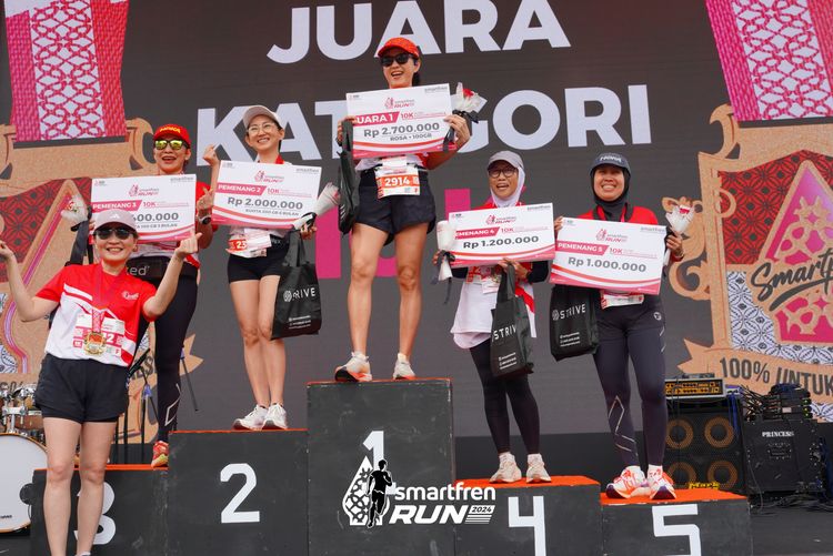 Race photo from Smartfren Run 2024