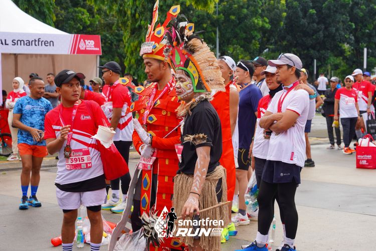 Race photo from Smartfren Run 2024