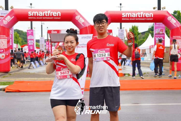 Race photo from Smartfren Run 2024