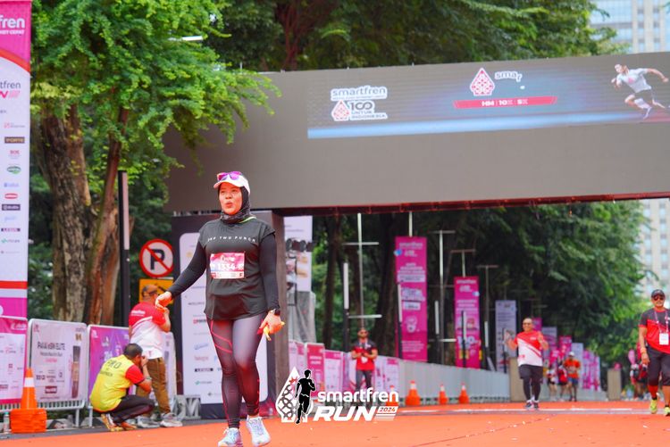 Race photo from Smartfren Run 2024