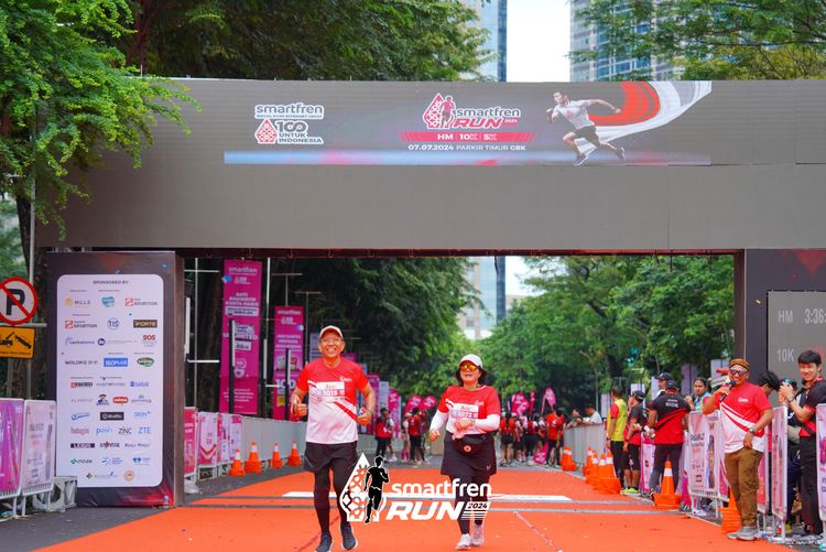 Race photo from Smartfren Run 2024