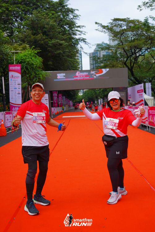Race photo from Smartfren Run 2024