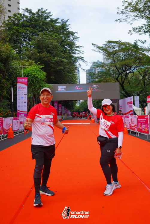 Race photo from Smartfren Run 2024