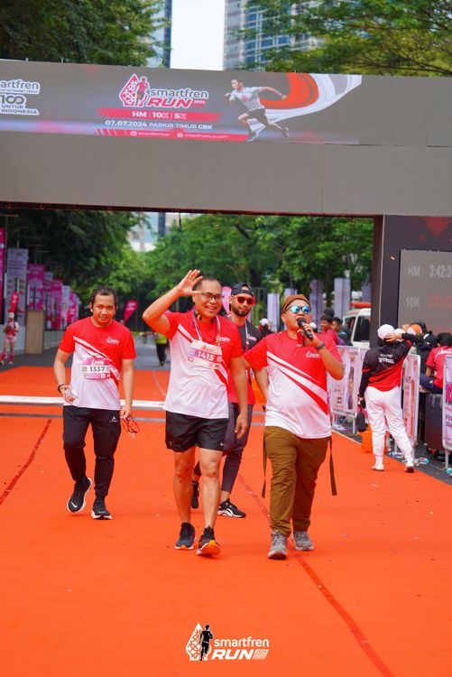 Race photo from Smartfren Run 2024