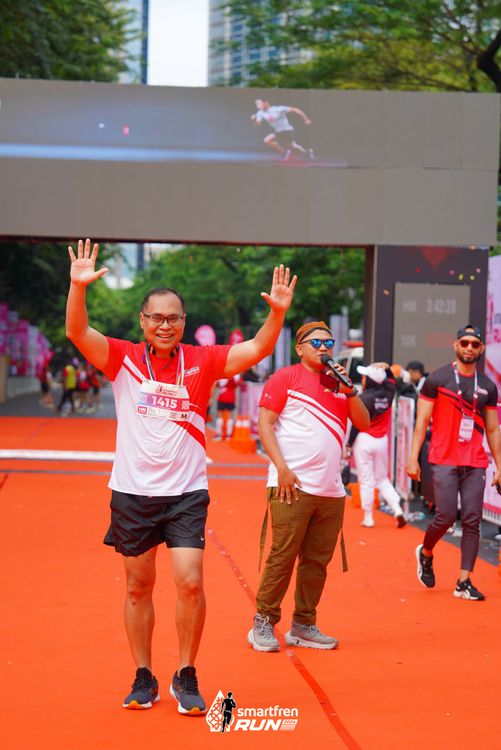 Race photo from Smartfren Run 2024