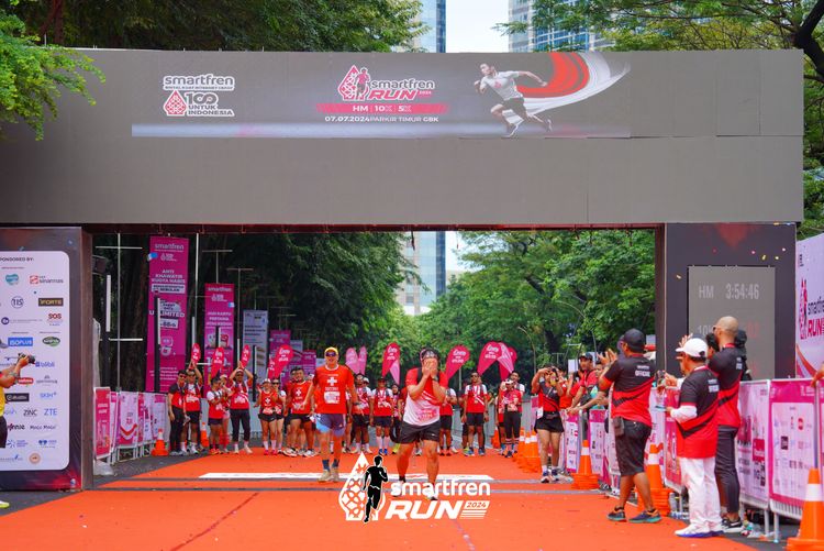 Race photo from Smartfren Run 2024