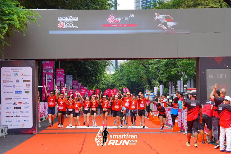 Race photo from Smartfren Run 2024