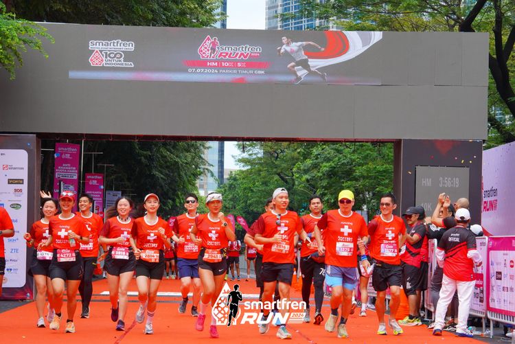 Race photo from Smartfren Run 2024