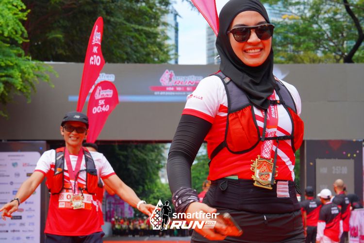 Race photo from Smartfren Run 2024