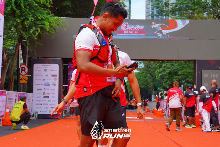 Race photo from Smartfren Run 2024