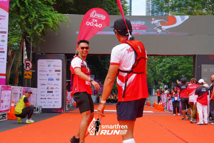 Race photo from Smartfren Run 2024
