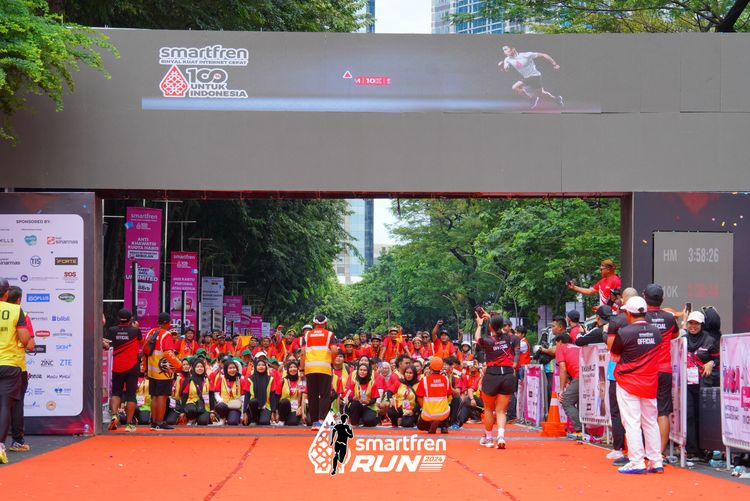 Race photo from Smartfren Run 2024