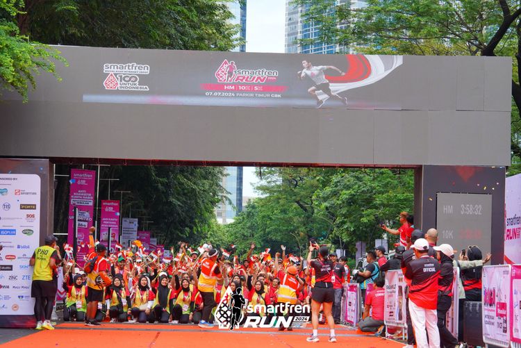 Race photo from Smartfren Run 2024