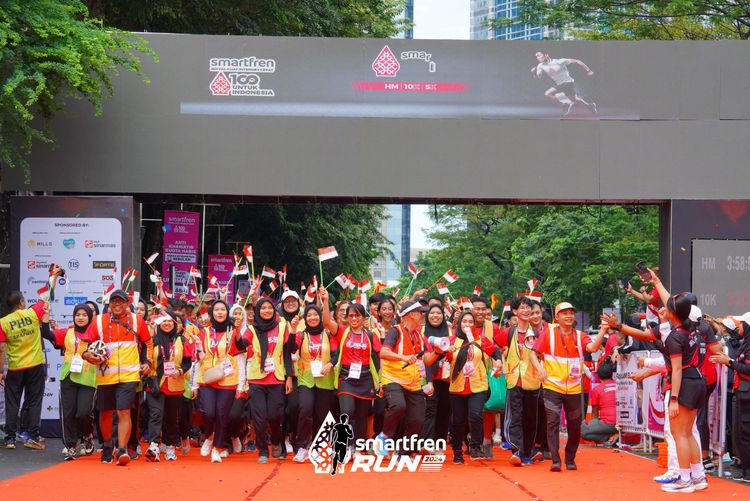 Race photo from Smartfren Run 2024
