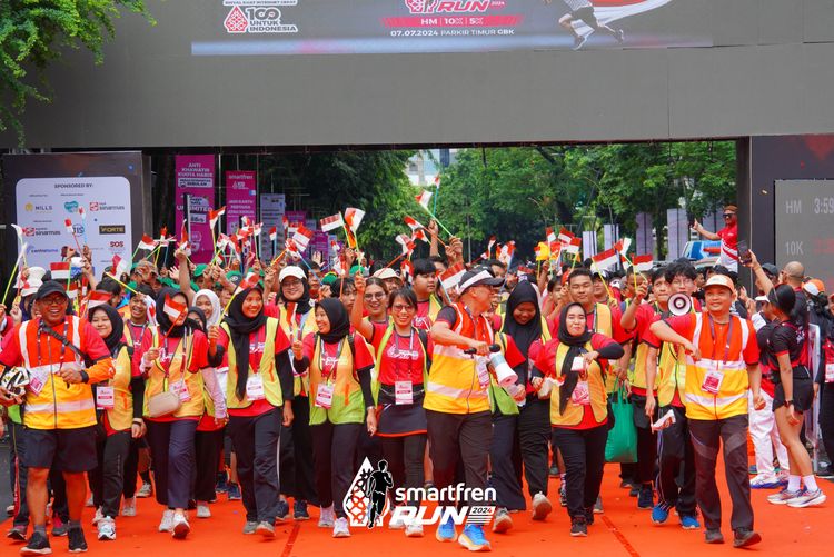 Race photo from Smartfren Run 2024