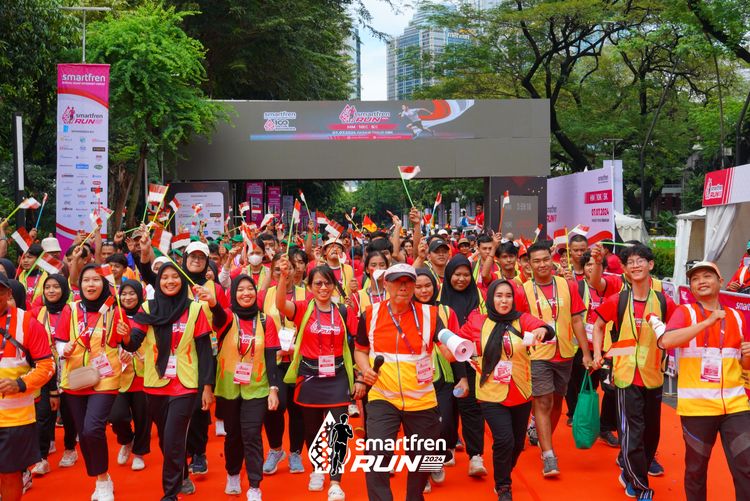 Race photo from Smartfren Run 2024
